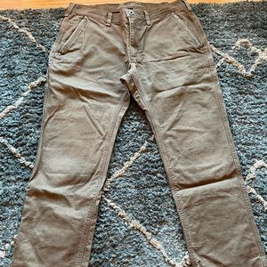 Mens Eddie Bauer khaki utility pants